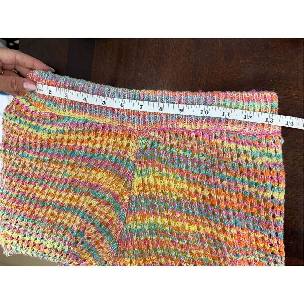 SOMETHING NAVY - Revolve - Multicolored Sweater Shorts in Rainbow - Picture 5 of 10